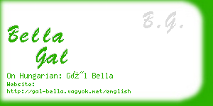 bella gal business card